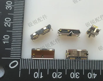 Bezmaksas piegāde Portatīvo cieto Disku savienotāji MIKRO USB 3.0 sieviešu Mount SMT Diviem fiksētiem pin ieliktņiem