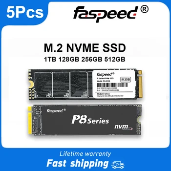 Faspeed 5gab SSD disks 1 TB 512 GB M2 Nvme Cietvielu Disks 128GB 256 GB PCIe 2280 Cietā Diska Uz PC Klēpjdators, Desktop Iekšējā HDD M 2 Nvme