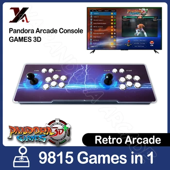 Jaunākās Pandora Spēles 3D Box Retro ministru Kabineta Arkādes Konsole 9815 1 Izejas TV Spēlēm, Piemērota Ģimenes Izklaides